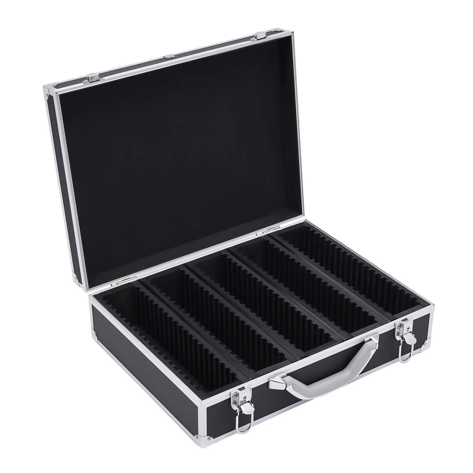 100 PCS Coin Case Display Holder Slabs Aluminium Alloy Portable Storage Box Case